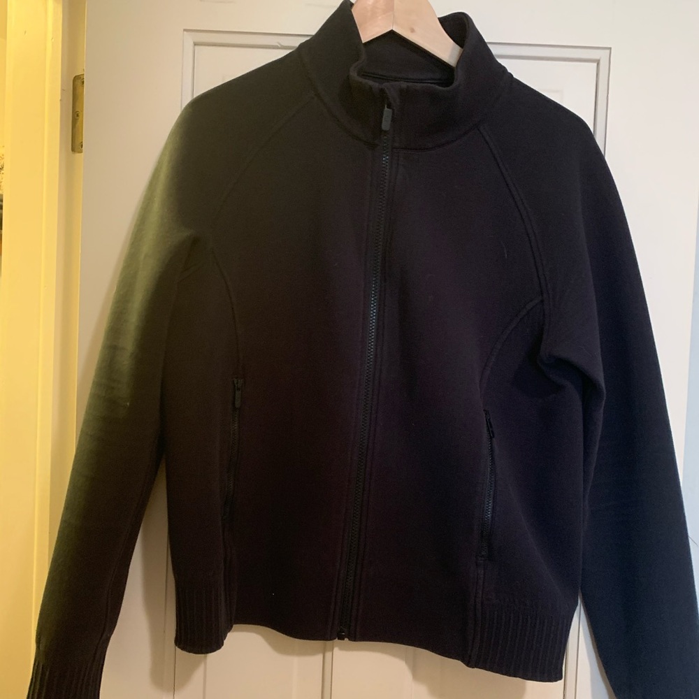 Size 12 Black lululemon NTS Zipped Jacket